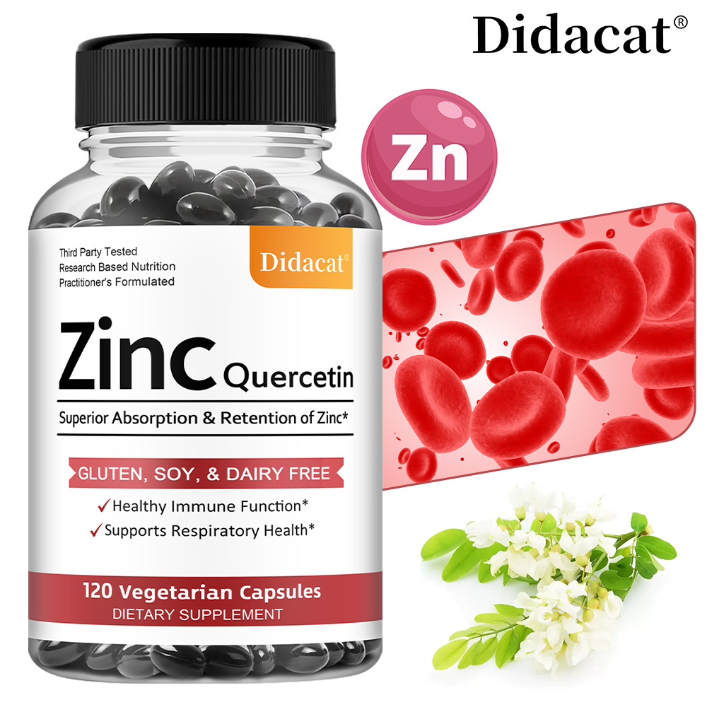 Nutrition Zinc - Cápsulas Vegetarianas de Quercetina e Zinco,