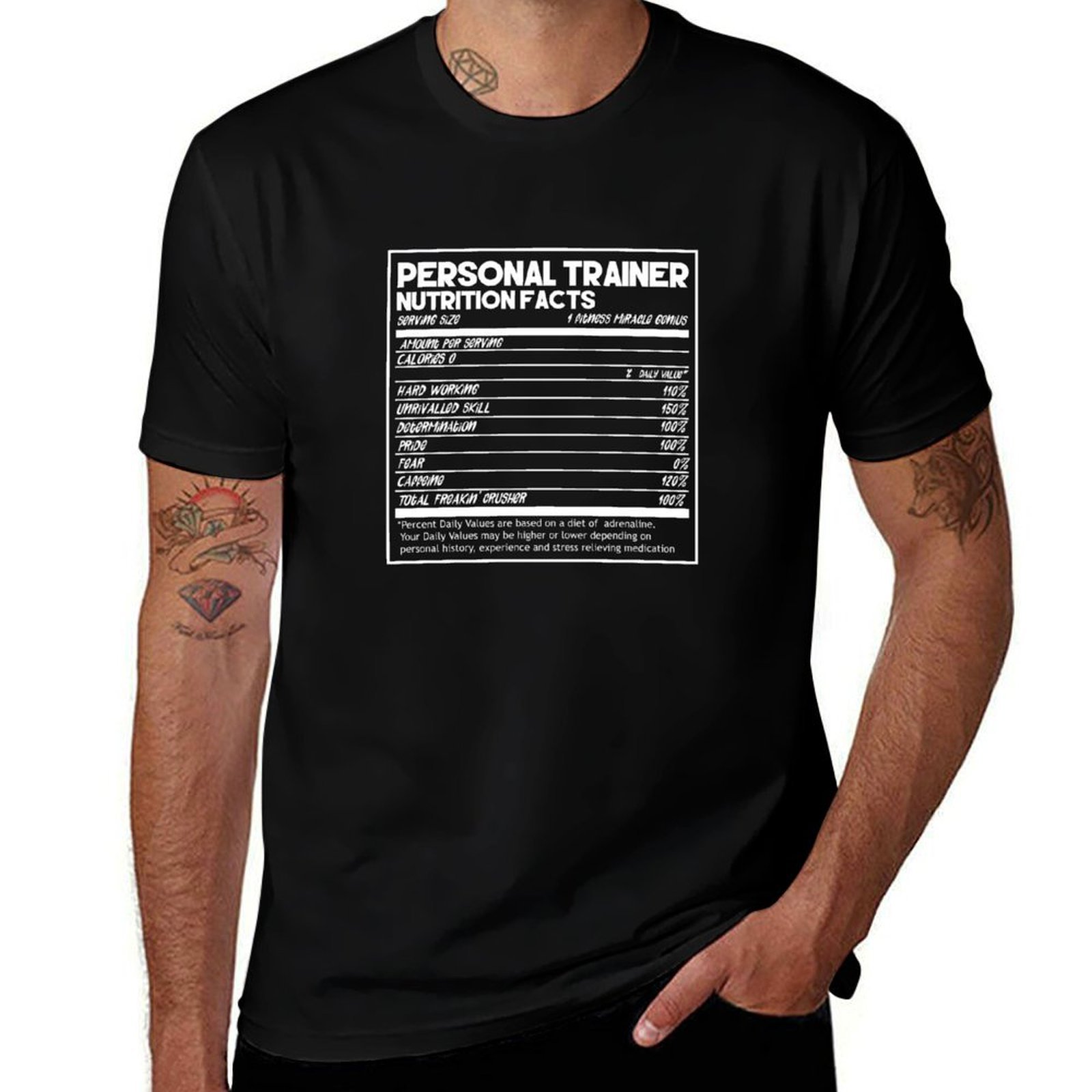 Nutrition And Exercise - Camiseta Engraçada de Treinador Pessoal com