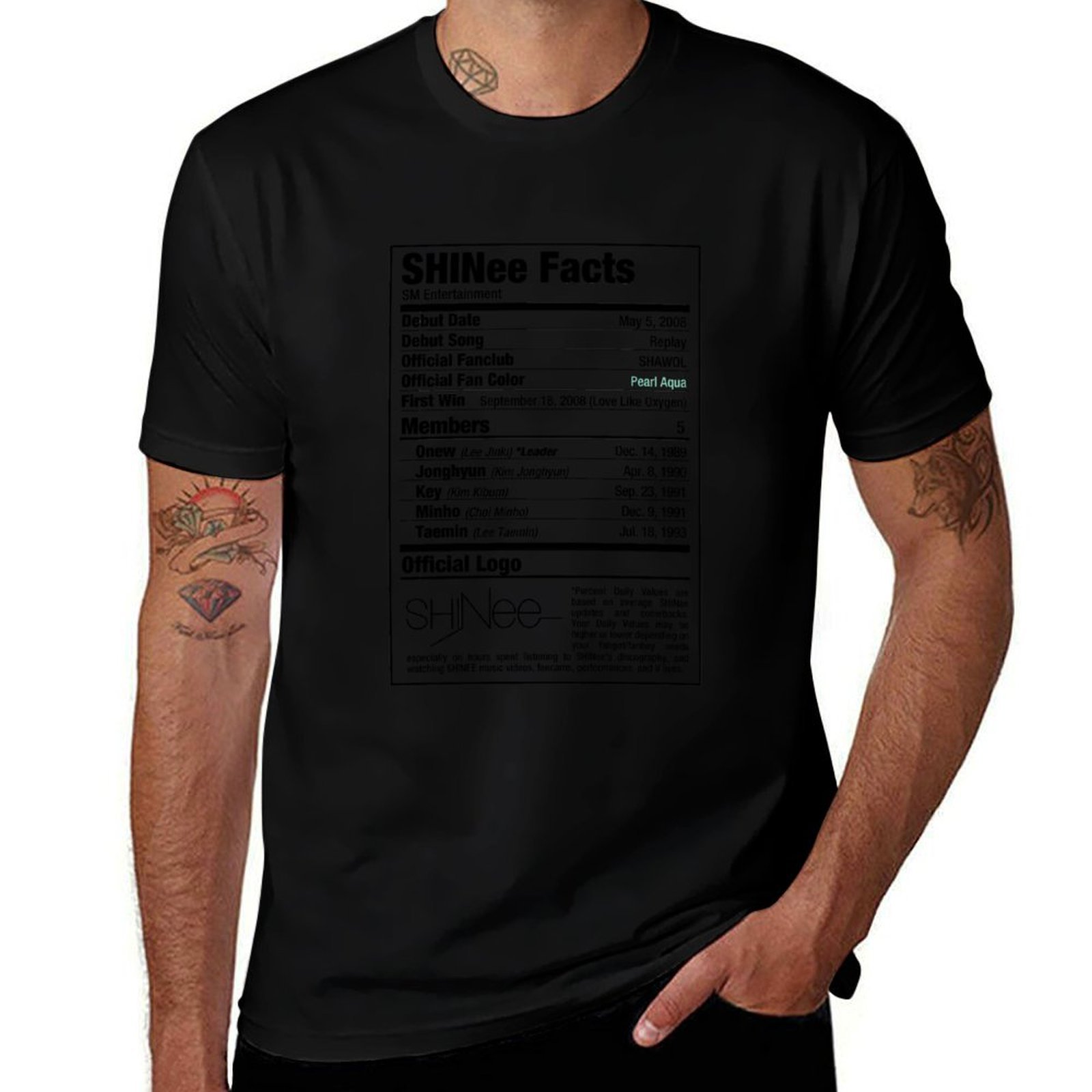 Camiseta SHINee Kpop Nutrition - Nutrition For Fitness Training avaliação e preço